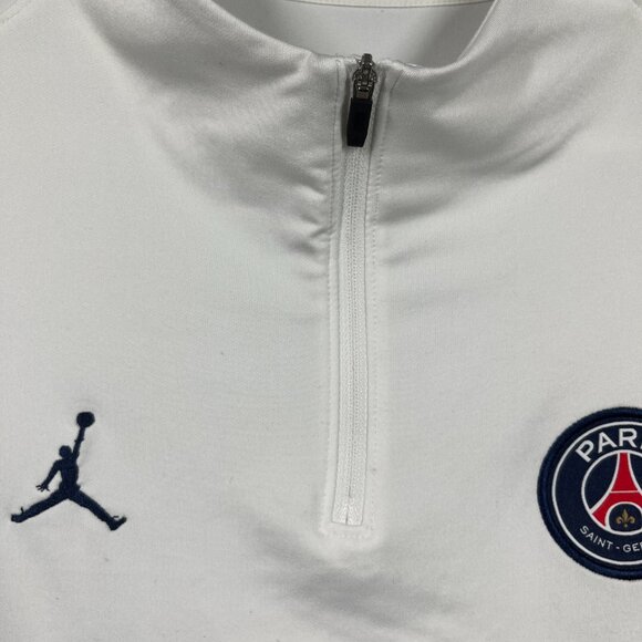 2021/22 Jordan Nike PSG Paris Saint-Germain Jersey White Large Training Top - Picture 5 of 11